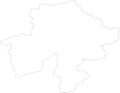 Namur Belgium outline map Royalty Free Stock Photo