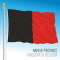 Namur Province flag, Belgium, vector illustration