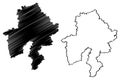 Namur Province Kingdom of Belgium, Provinces of Belgium, Walloon Region map vector illustration, scribble sketch Namur map