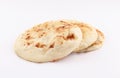 Nan bread on whit background Royalty Free Stock Photo