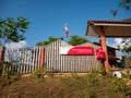 NAN, THAILAND, DECEMBER, 30, 2019: Postbox or mailbox office Sakad famous favorite landmark at Pua, Nan, Thailand.Editorial