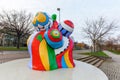 Nana sculptures of the artist Niki de Saint Phalle in Hanover, Germany