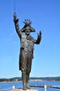 Statue of Frank James Ney was a mayor of Nanaimo