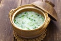 Nanakusagayu, rice porridge with seven herbs, Japanese traditional custom