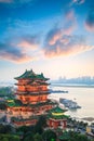 Nanchang tengwang pavilion at dusk Royalty Free Stock Photo