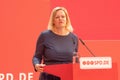 Nancy Faeser of the SPD giving a speech in Berlin on 22.05.2023 Royalty Free Stock Photo