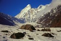 Nandadevi peak, Uttaranchal Uttarakhand, India Royalty Free Stock Photo
