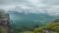 Naneghat Reverse Fountain Spot in the Mountain Ranges of Sahyadri Mountain Ranges Of Maharashtra, India