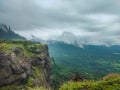 Naneghat Reverse Fountain Spot in the Mountain Ranges of Sahyadri Mountain Ranges Of Maharashtra, India