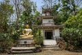 Bhudda and pagoda at Khao Aong Khar temple around Nang Rong, Buriram, Thailand.