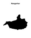 Nangarhar outline map Royalty Free Stock Photo