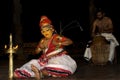 Nangiar kuthu, solo performance by women Royalty Free Stock Photo
