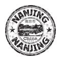 Nanjing grunge rubber stamp