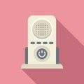 Nanny baby monitor icon flat vector. Radio care