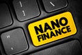 Nano finance - lending, purchasing, leasing to natural person with the purpose of doing business without assets or property as