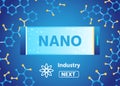 Nano Industry Webpage for Scientific Laboratory Royalty Free Stock Photo