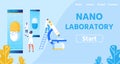 Nano Laboratory with Modern Equipment Landing Page