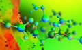 Nano molecular mesh design. Under microscope