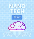 Nano Tech Brain Development with Microprocessor Royalty Free Stock Photo
