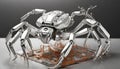 Nanobot, micro-robotics. Miniature robot repairing technology. AI generated.