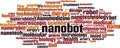 Nanobot word cloud Royalty Free Stock Photo