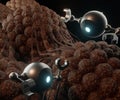 nanobots is detecting and attacking cancer or tumor cells