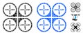 Nanocopter Mosaic Icon of Round Dots Royalty Free Stock Photo