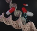 nanodrug or nanomedicine released on DNA strand