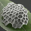 Plant nanobionics . Nano structures on surface of leaf. AI Generated Image