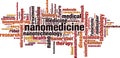 Nanomedicine word cloud Royalty Free Stock Photo