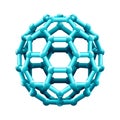 Nanoparticle 3D buckyball made from hexagons