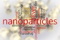 Nanoparticles, nanotechnology, word cloud