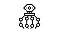 nanorobot equipment line icon animation