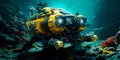 nanoscale robots exploring and mapping uncharted areas of the deep ocean