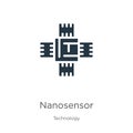 Nanosensor icon vector. Trendy flat nanosensor icon from technology collection isolated on white background. Vector illustration Royalty Free Stock Photo