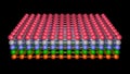 Nanosheets , molecular layers . 3d render illustration Royalty Free Stock Photo