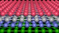 Nanosheets , molecular layers . 3d render illustration View 3