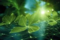 nanostructures used in artificial photosynthesis research Royalty Free Stock Photo