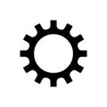 Nanotech Sprocket gear icon Royalty Free Stock Photo