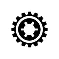 Nanotech Sprocket gear icon Royalty Free Stock Photo