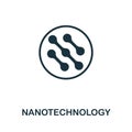 Nanotechnology icon symbol. Creative sign from biotechnology icons collection. Filled flat Nanotechnology icon for computer and