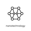 Nanotechnology icon. Trendy modern flat linear vector Nanotechno