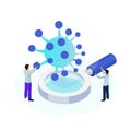 Nanotechnology Isometric Icon