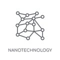 Nanotechnology linear icon. Modern outline Nanotechnology logo c