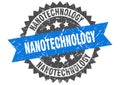 Nanotechnology stamp. nanotechnology grunge round sign. Royalty Free Stock Photo