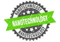 nanotechnology stamp. nanotechnology grunge round sign. Royalty Free Stock Photo