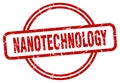 nanotechnology stamp. nanotechnology round grunge sign. Royalty Free Stock Photo