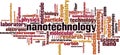 Nanotechnology word cloud Royalty Free Stock Photo