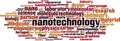 Nanotechnology word cloud Royalty Free Stock Photo