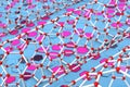 Nanotubes - the symmetry and coal Royalty Free Stock Photo